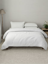 100% Cotton Double Comforter, 600 TC Solid Dyed Gypsum (Grey), For Mild Winter, All Season - Luxe Loom