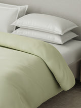 100% Cotton Double Comforter, 600 TC Solid Dyed Mother of Pearl (Off-White), For Mild Winter, All Season - Luxe Loom