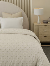 Reversible Double Comforter 100% Cotton 300 TC — Cream Floral Design | Cottage Garden Collection, Cozy Winter Bedding