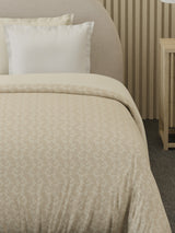 Reversible Single Comforter 100% Cotton 300 TC — Beige Floral Design | For Mild Winter, All Season Cottage Garden Collection, Cozy Winter Bedding