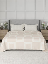 100% Cotton 300 TC, Printed King Bedsheet Set for Gifting, Cottage Garden