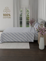 100% Cotton 300 TC, Printed King Bedsheet Set for Gifting, Cottage Garden