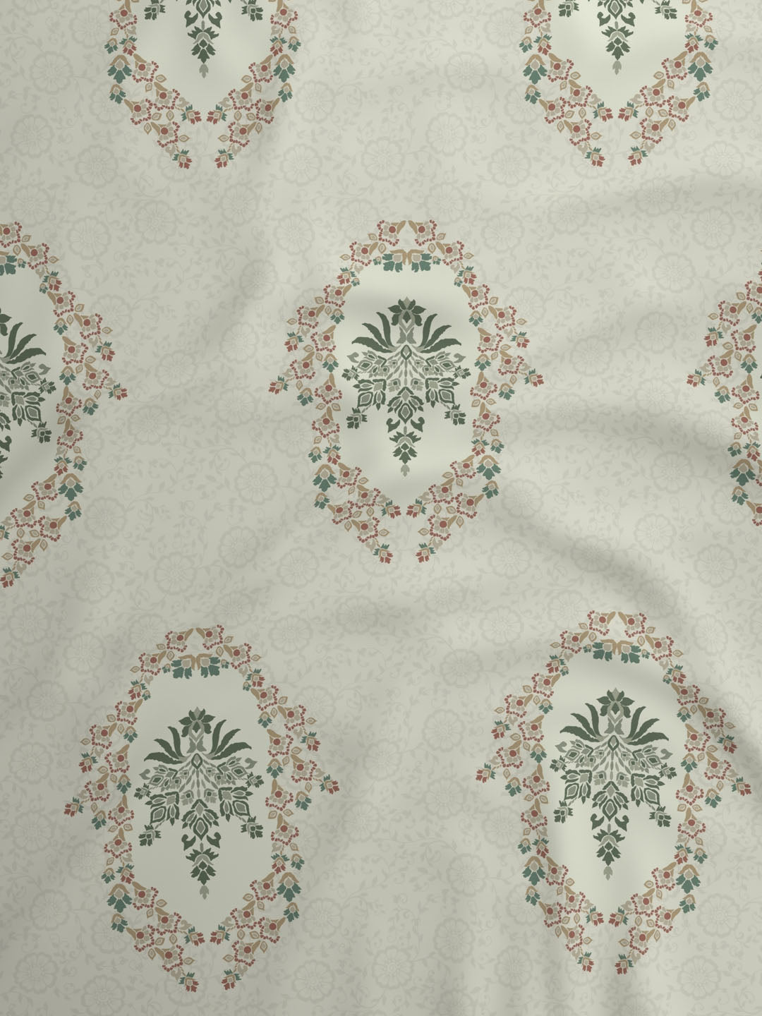 100% Cotton 800 TC, Printed King Bedsheet Set, Platinum Pulse