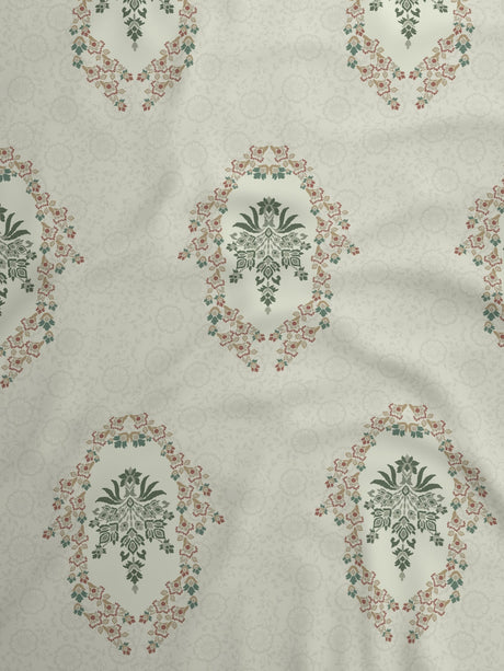 100% Cotton 800 TC, Printed King Bedsheet Set, Platinum Pulse