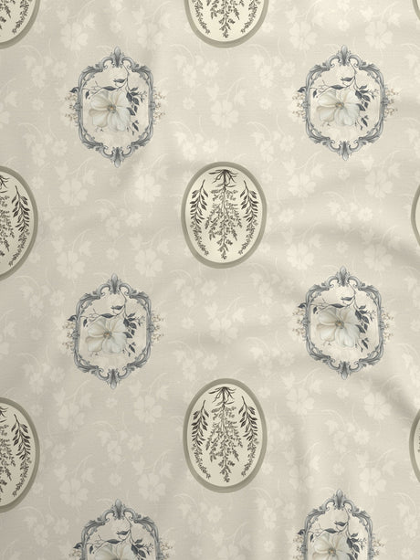 100% Cotton 800 TC, Printed King Bedsheet Set, Platinum Pulse