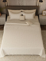 100% Cotton 800 TC, Printed King Bedsheet Set, Platinum Pulse