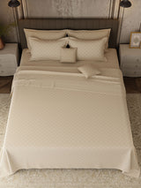100% Cotton 800 TC, Printed King Bedsheet Set, Platinum Pulse