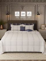 100% Cotton 800 TC, Printed King Bedsheet Set, Platinum Pulse