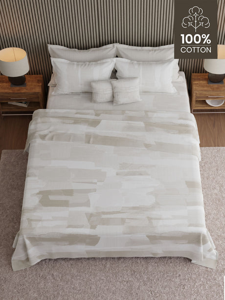 100% Cotton 600 TC, Printed King Bedsheet Set, Luxe Loom Weavers Gallore