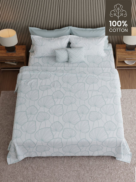 100% Cotton 600 TC, Printed King Bedsheet Set, Luxe Loom Weavers Gallore