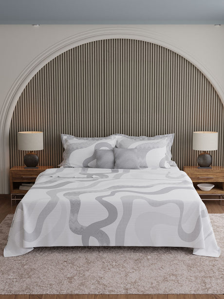100% Cotton 600 TC, Printed King Bedsheet Set, Luxe Loom Weavers Gallore
