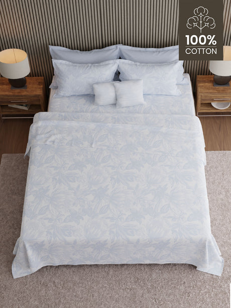 100% Cotton 600 TC, Printed King Bedsheet Set, Luxe Loom Weavers Gallore