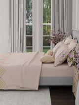 100% Cotton King Bedsheet Set, 600 TC Printed, Luxe Loom
