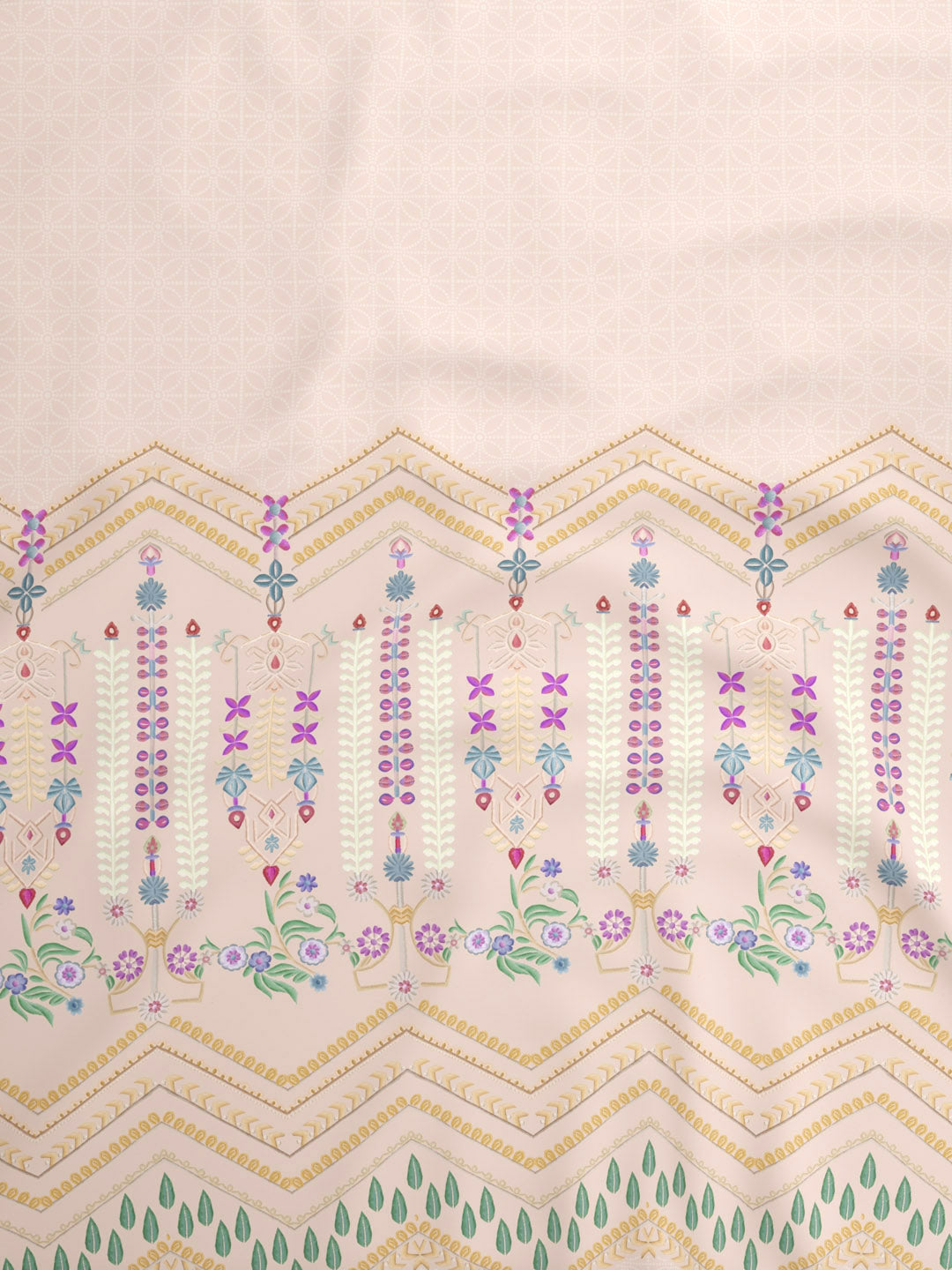 100% Cotton King Bedsheet Set, 600 TC Printed, Luxe Loom