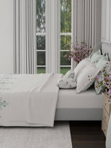 100% Cotton King Bedsheet Set, 600 TC Printed, Luxe Loom