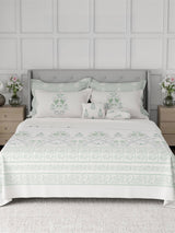 100% Cotton King Bedsheet Set, 600 TC Printed, Luxe Loom