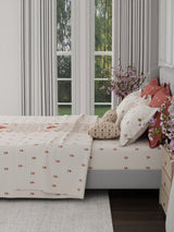 100% Cotton King Bedsheet Set, 600 TC Printed, Luxe Loom