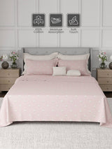 100% Cotton King Bedsheet Set, 600 TC Printed, Luxe Loom