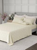 100% Cotton King Bedsheet Set, 600 TC Printed, Luxe Loom