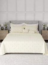 100% Cotton King Bedsheet Set, 600 TC Printed, Luxe Loom