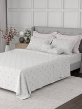 100% Cotton King Bedsheet Set, 600 TC Printed, Luxe Loom