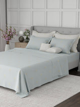 100% Cotton King Bedsheet Set, 600 TC Printed, Luxe Loom