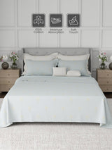 100% Cotton King Bedsheet Set, 600 TC Printed, Luxe Loom