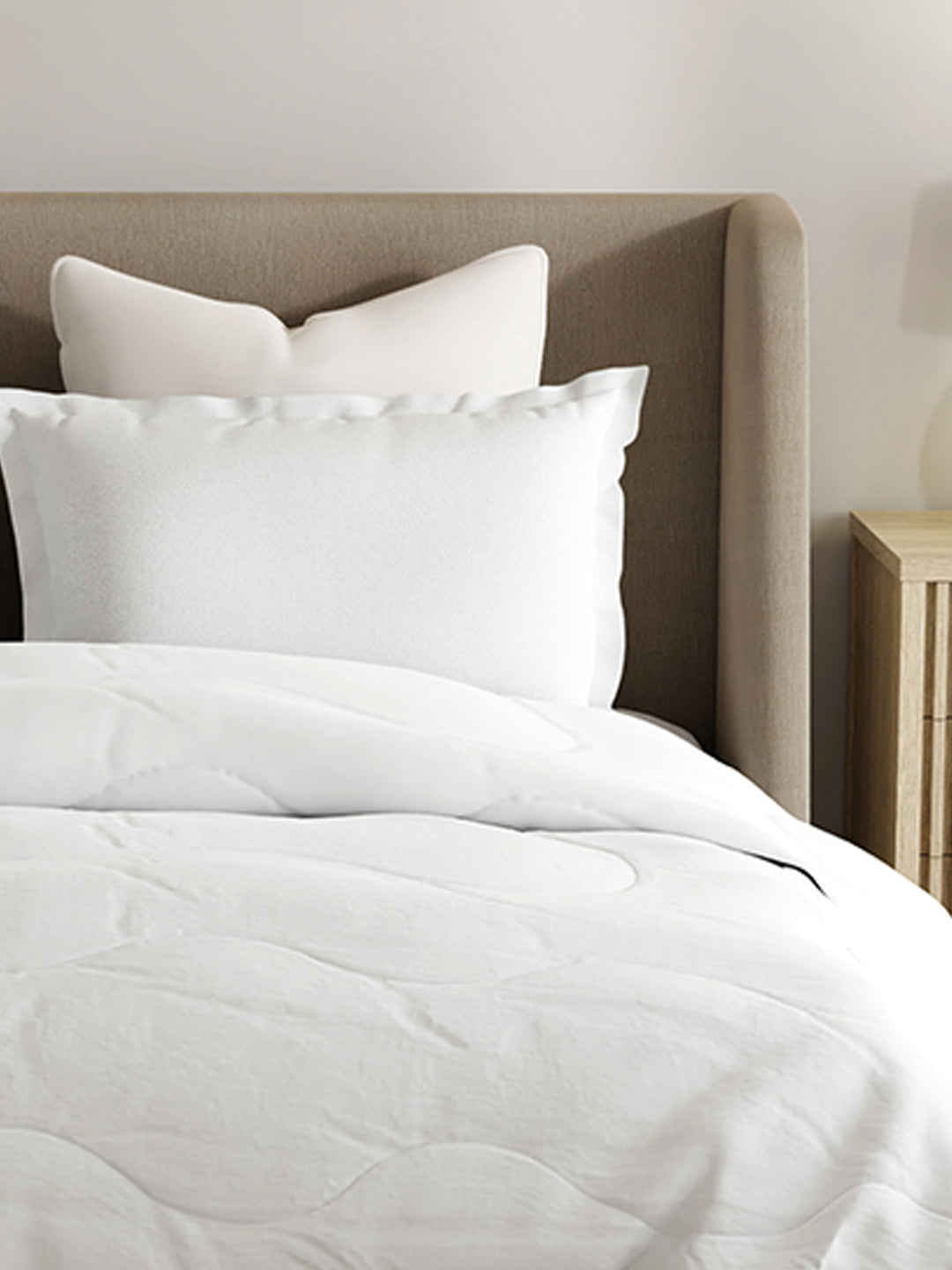 Double Size TENCEL™ Comforter, White Solid (2.74 m L x 2.24 m W), For Mild Winter & All Season Zen Living Collection