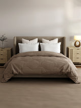 Double Size TENCEL™ Comforter for Mild Winter, Brown Solid (2.74 m L x 2.24 m W),  For Mild Winter & All Season Zen Living Collection