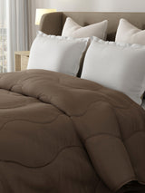 Double Size TENCEL™ Comforter for Mild Winter, Brown Solid (2.74 m L x 2.24 m W),  For Mild Winter & All Season Zen Living Collection