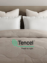 Double Size TENCEL™ Comforter for Mild Winter, Grey Solid (2.74 m L x 2.24 m W),  For Mild Winter & All Season Zen Living Collection