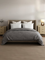 Double Size TENCEL™ Comforter for Mild Winter, Dark Grey Solid (2.74 m L x 2.24 m W), For Mild Winter & All Season Zen Living Collection