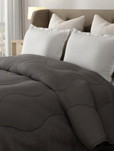 Double Size TENCEL™ Comforter for Mild Winter, Dark Grey Solid (2.74 m L x 2.24 m W), For Mild Winter & All Season Zen Living Collection
