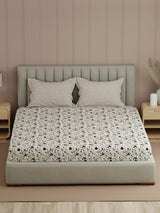 100% Cotton 200 TC, Printed Double Bedsheet Set, Valatia