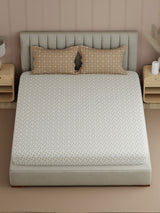 100% Cotton 200 TC, Printed Double Bedsheet Set, Valatia