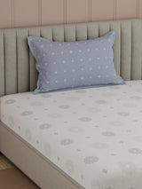 100% Cotton, 200 TC Printed Single Bedsheet Set, Valatia