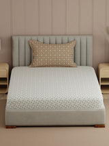 100% Cotton, 200 TC Printed Single Bedsheet Set, Valatia