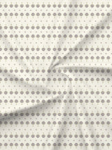 King Bedsheet Set, 100% Kasturi Cotton 200 TC, White Printed, Indo Musk