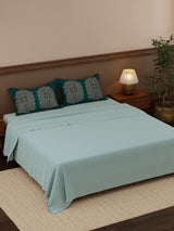 100% Cotton 200 TC, Ethnic Printed King Bedsheet Set, Heritage Walk