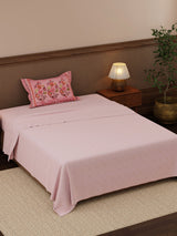 Heritage Walk 100% Cotton 200 TC Single Bedsheet with 1 Pillow Cover | Ethnic Print Bedsheet Set