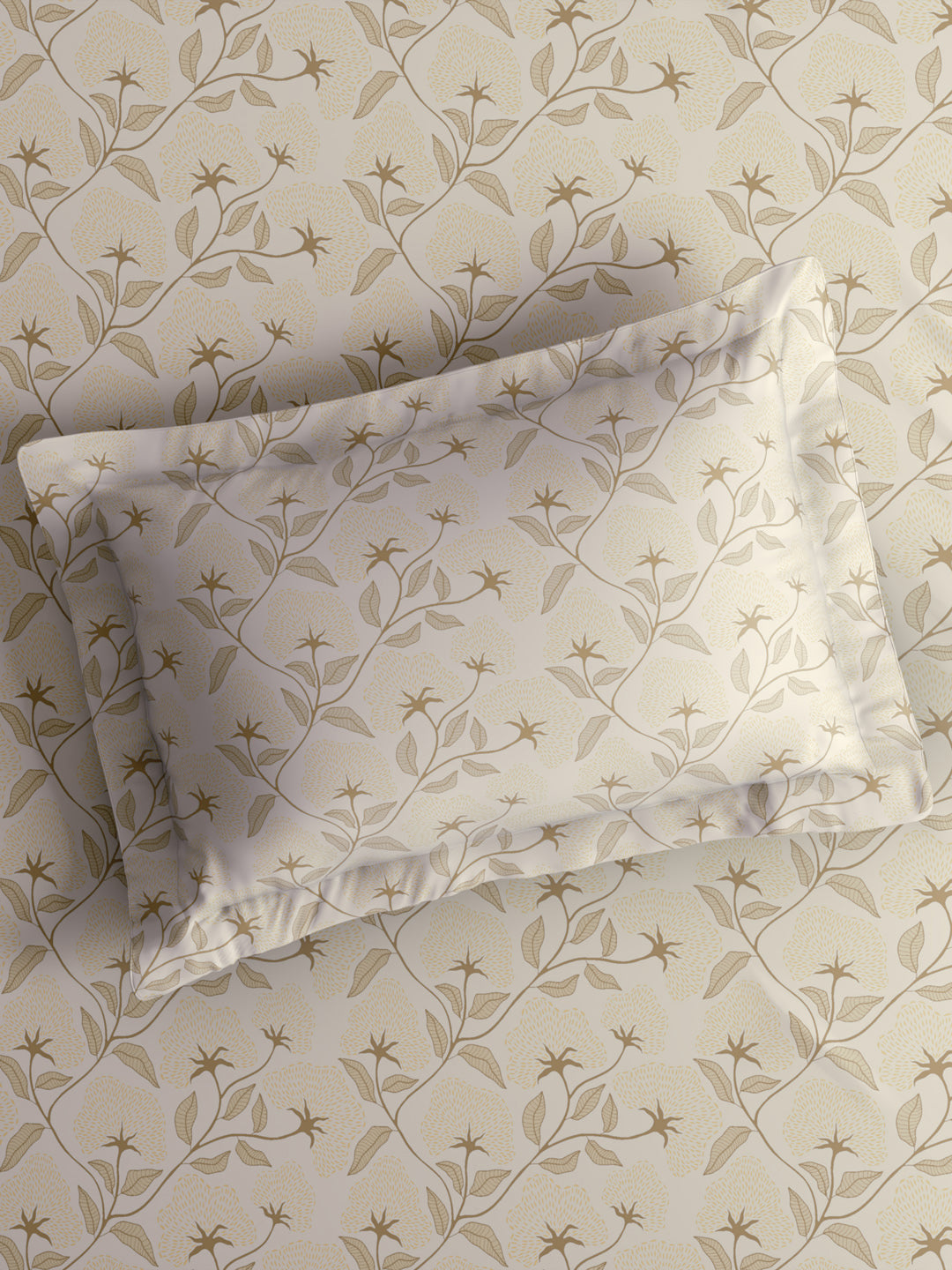 Nature Bouquet 100% Cotton 300 TC King Bedsheet with 2 Pillow Covers | Floral Fragrance Bedsheet Set