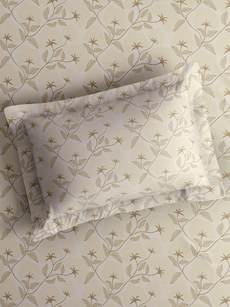 Nature Bouquet 100% Cotton 300 TC King Bedsheet with 2 Pillow Covers | Floral Fragrance Bedsheet Set