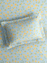 Nature Bouquet 100% Cotton 300 TC King Bedsheet with 2 Pillow Covers | Floral Fragrance Bedsheet Set