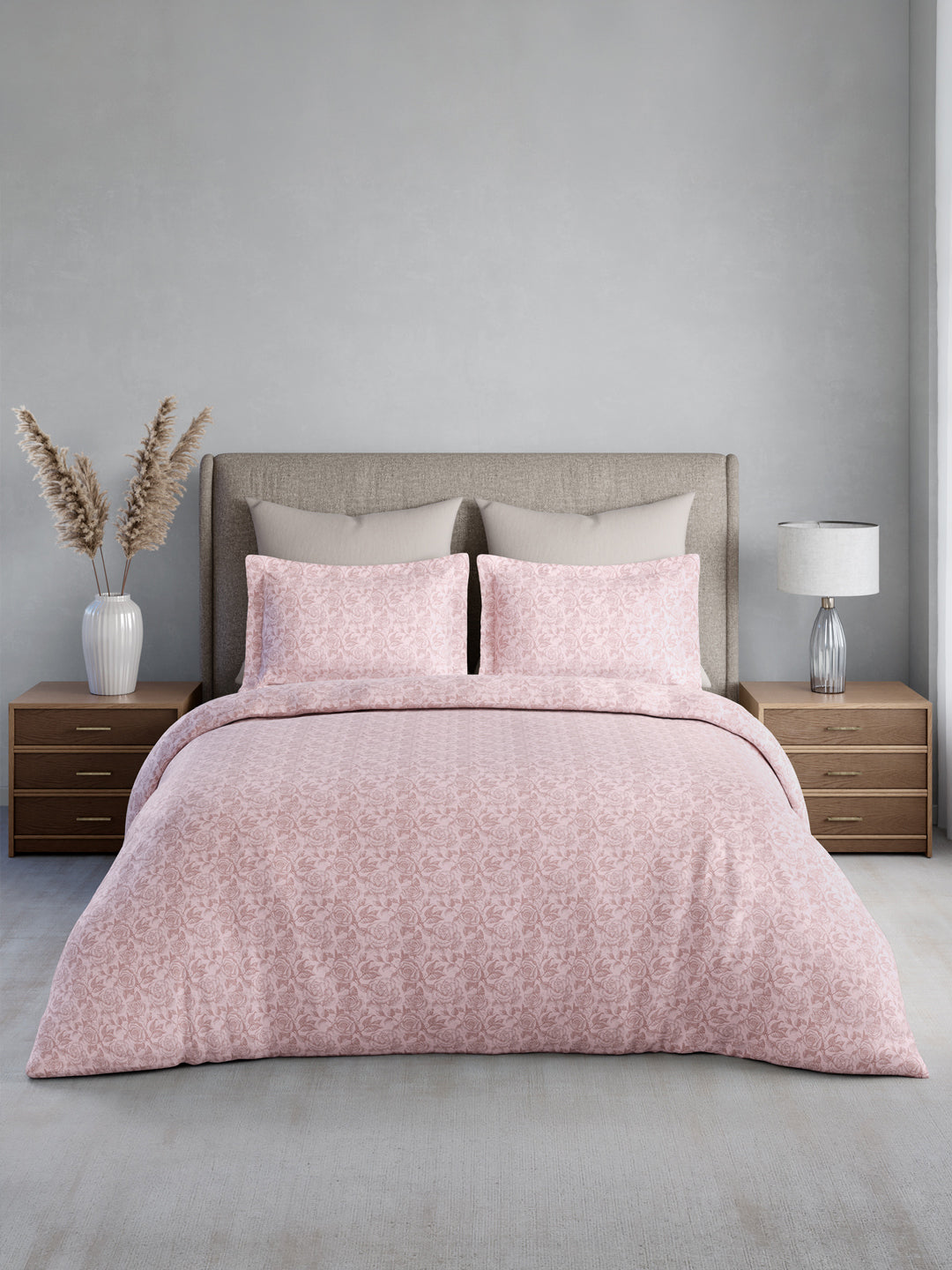 Nature Bouquet 100% Cotton 300 TC King Bedsheet with 2 Pillow Covers | Floral Fragrance Bedsheet Set