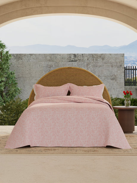 Nature Bouquet 100% Cotton 300 TC King Bedsheet with 2 Pillow Covers | Floral Fragrance Bedsheet Set