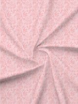 King Size Bedsheet Set with Gift Box - 100% Cotton 300 TC Pink Floral Rose Aroma, Nature Bouquet