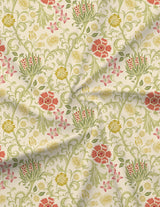 Green Apple Aroma, 100% Cotton 300 TC, Green Floral King Bedsheet with 2 Pillow Covers (Nature Bouquet Collection)