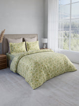Nature Bouquet 100% Cotton 300 TC King Bedsheet with 2 Pillow Covers | Floral Fragrance Bedsheet Set