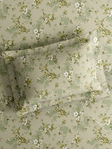 Nature Bouquet 100% Cotton 300 TC King Bedsheet with 2 Pillow Covers | Floral Fragrance Bedsheet Set