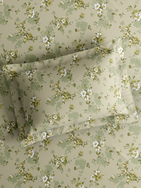 Nature Bouquet 100% Cotton 300 TC King Bedsheet with 2 Pillow Covers | Floral Fragrance Bedsheet Set